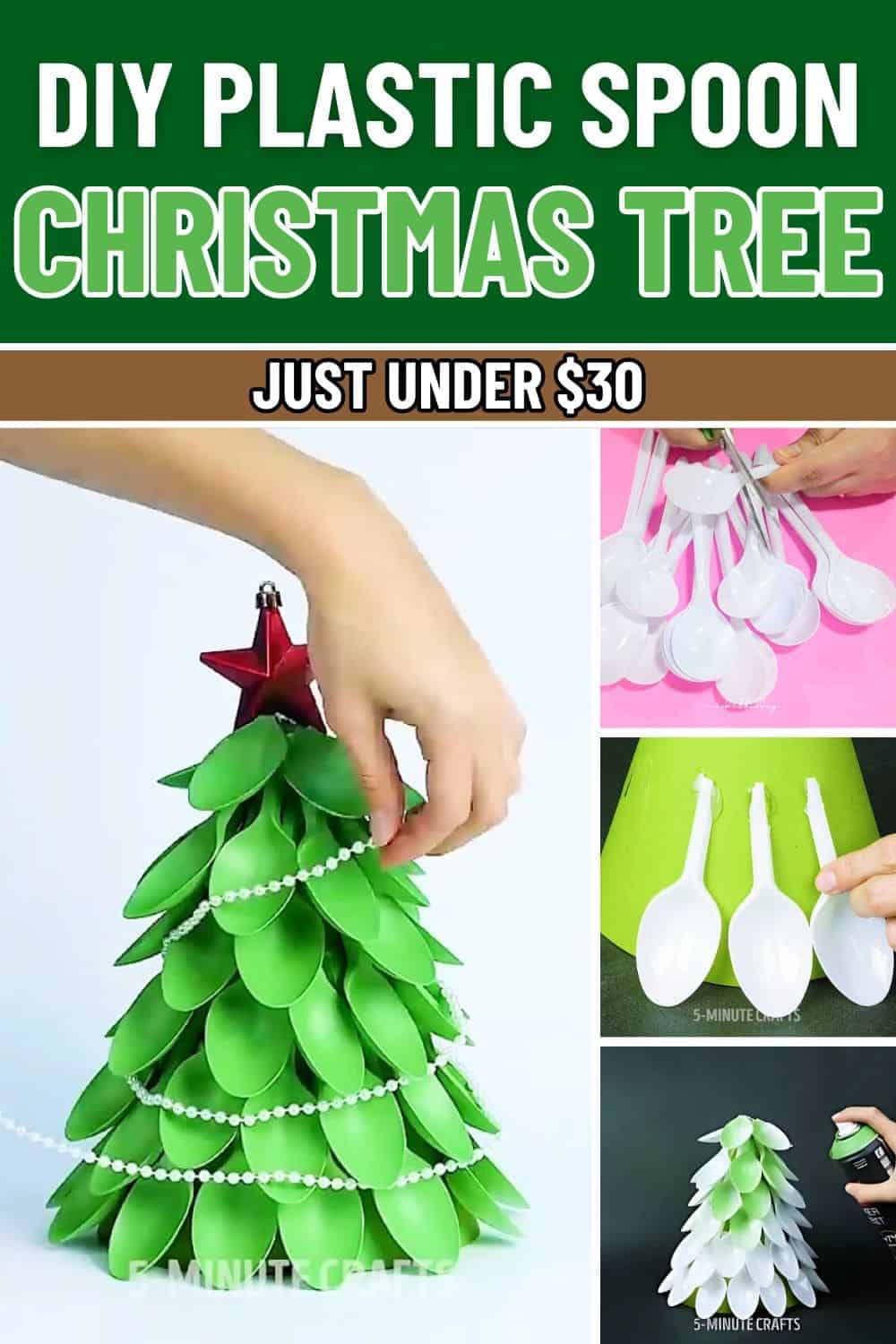 Guide on Making DIY Plastic Spoon Christmas Tree Just Under 30