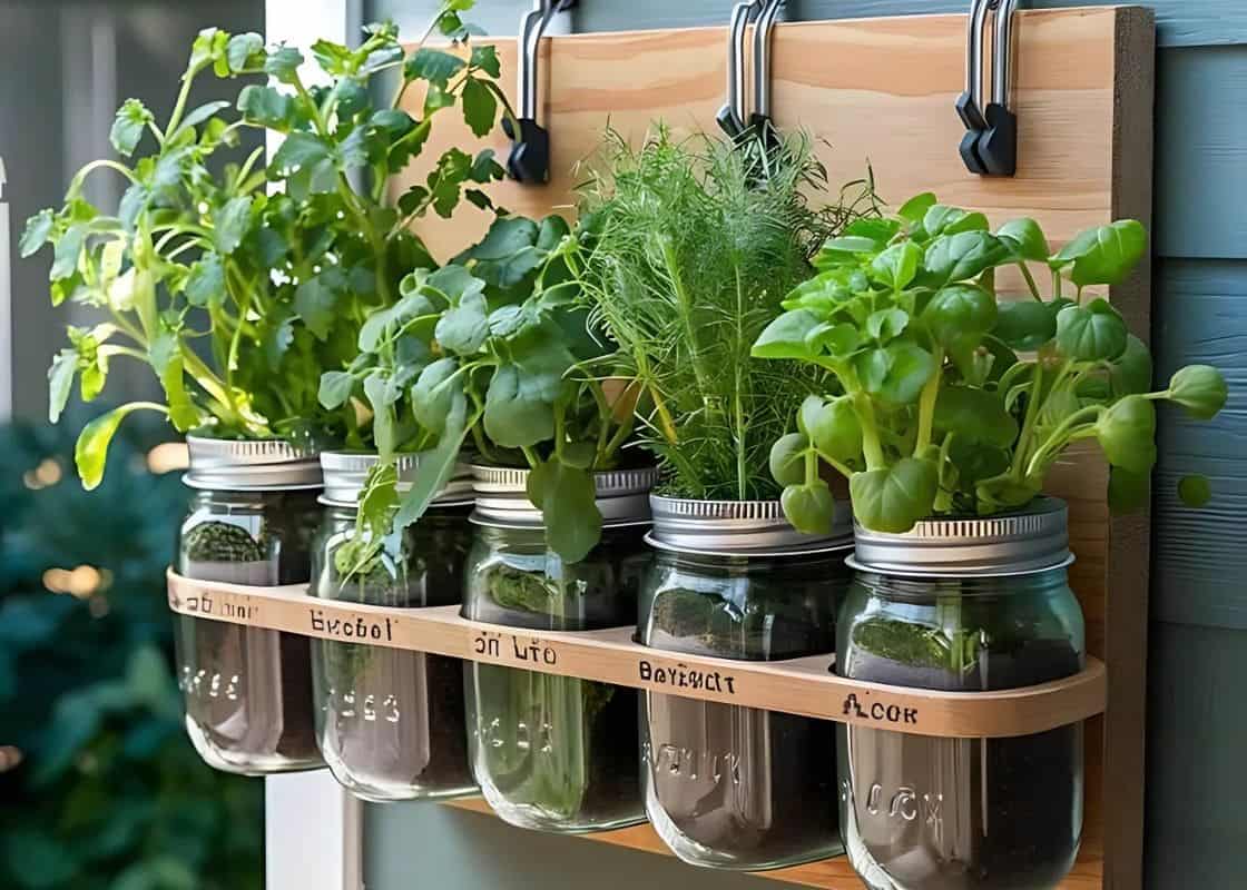 5 Easy Steps to Build Your Own Mason Jar Herb Garden at Home