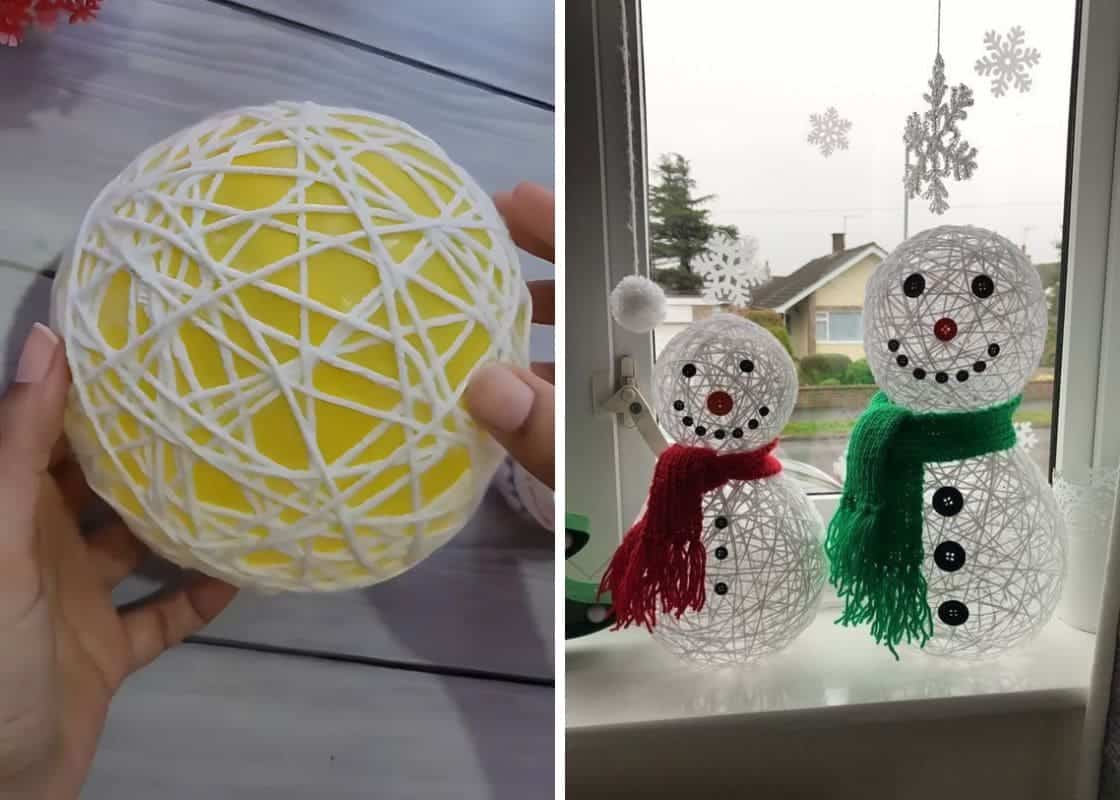 How to Make Adorable Yarn Snowmen In Just 7 Simple Steps