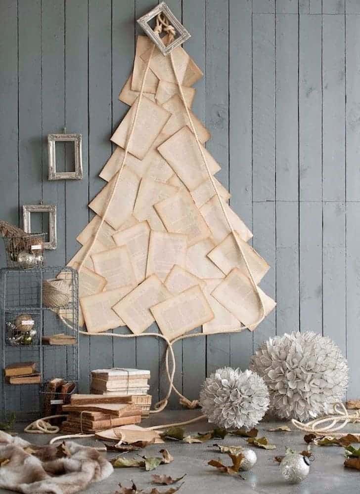 Minimalist Book Page Tree