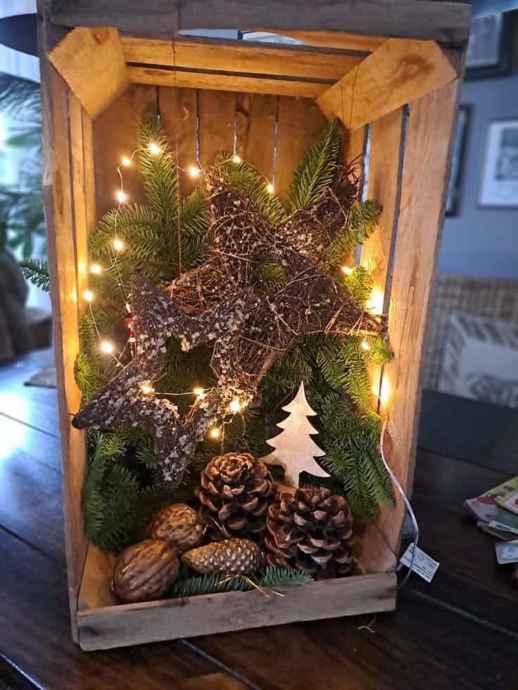 Rustic Starry Christmas Drawer