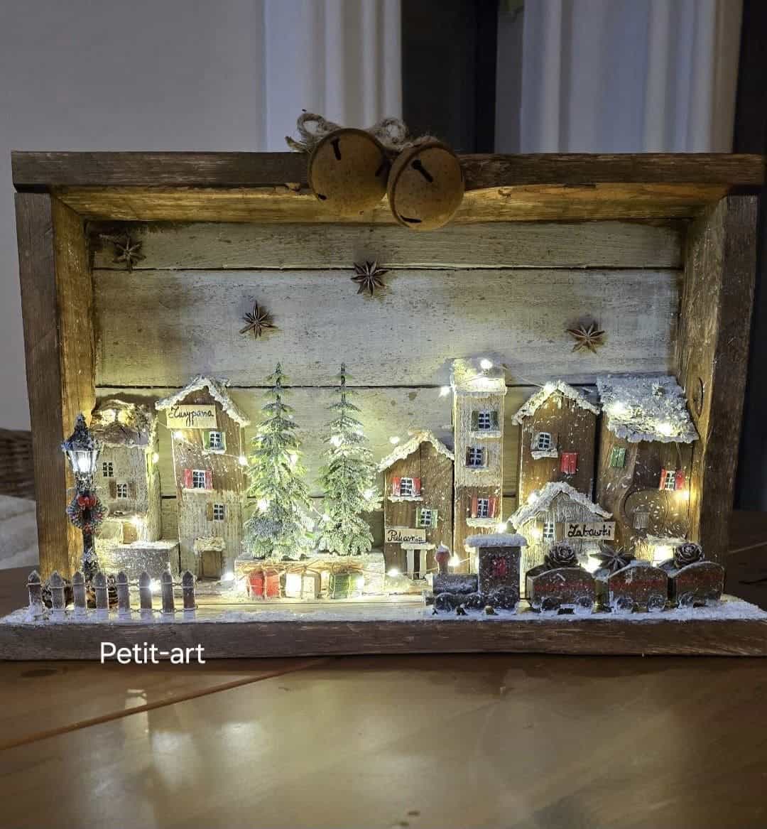 Sparkling Miniature Christmas Village