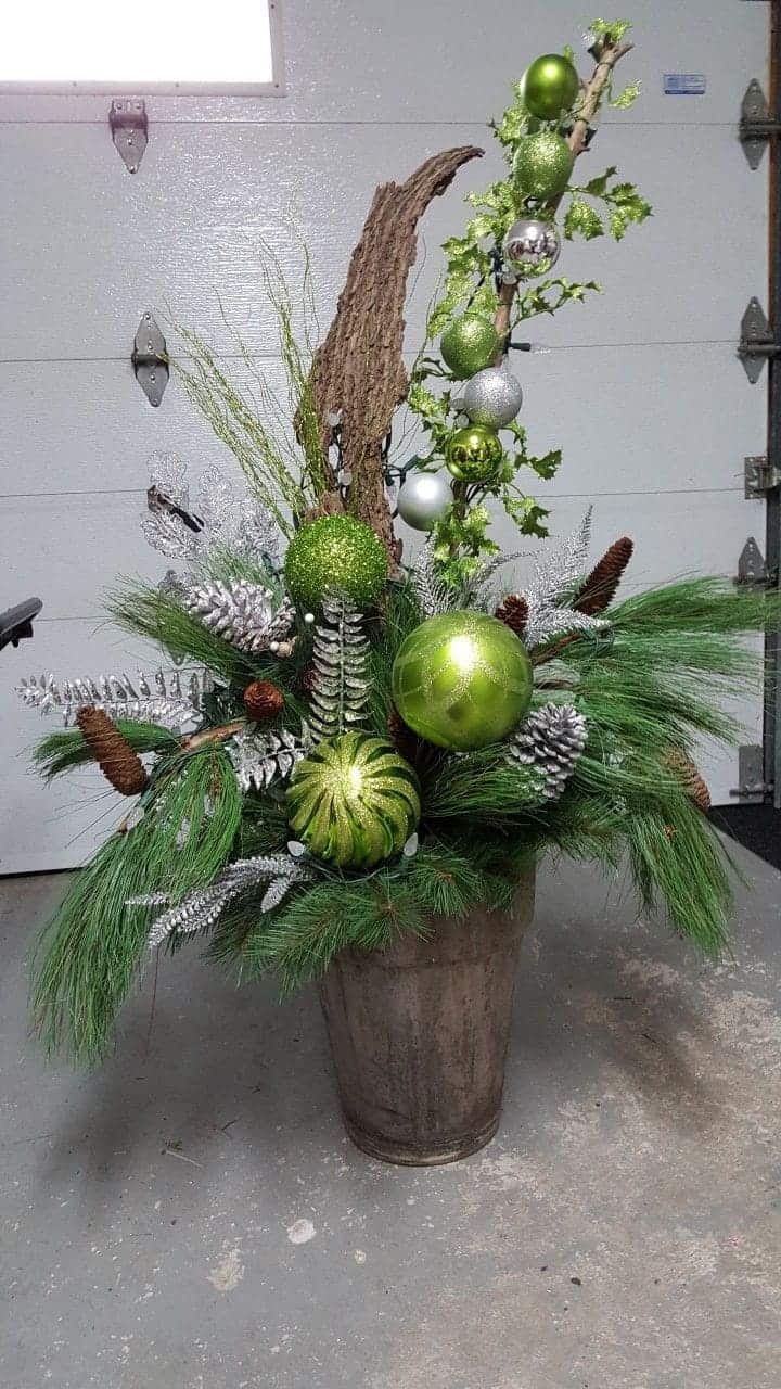 Vibrant Woodland Green Holiday Display