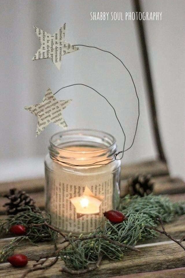 Whimsical Literary Star Lantern