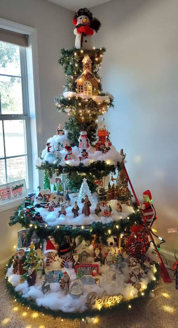 How to Build Your Own Christmas Tree Village In 6 Steps