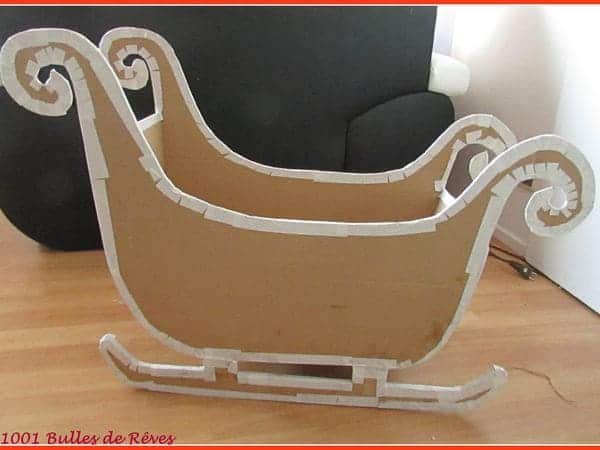 How to Make Santa Sleigh from Cardboard Just Under $30