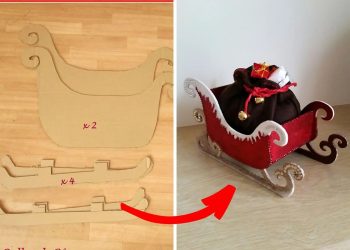 How to Make Santa Sleigh from Cardboard Just Under $30