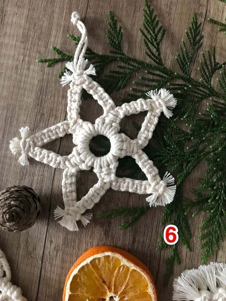 Yarn Macrame Ornaments