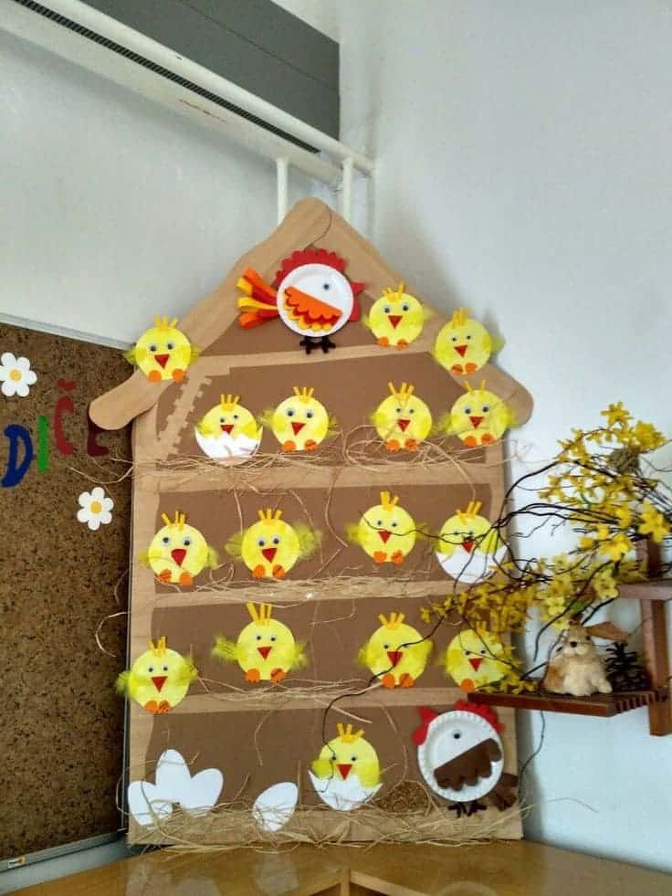 Cheerful Chick Coop Easter Display