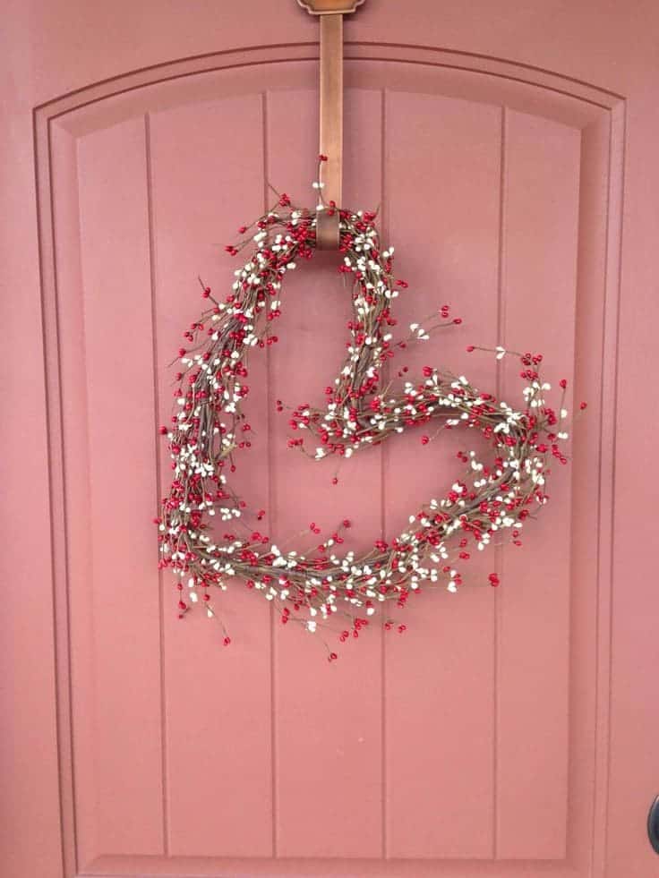 Delicate Twig and Berry Heart Wreath