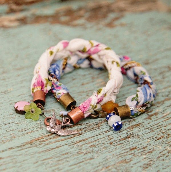 Floral Hankie Bracelets