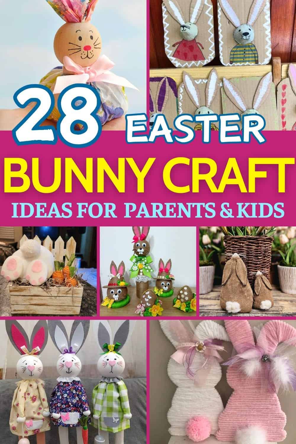 28 Fun and Creative DIY Easter Bunny Craft Ideas for Parents and Kids