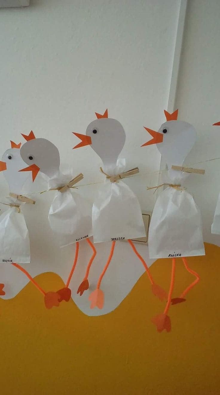 Quirky Paper Chick Treat Holders