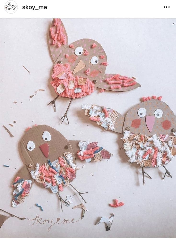 Recycled Easter Birds Craft