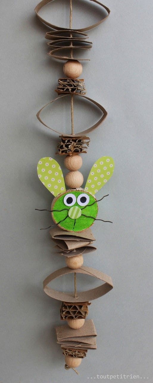 Rustic Bunny Mobile for Easter