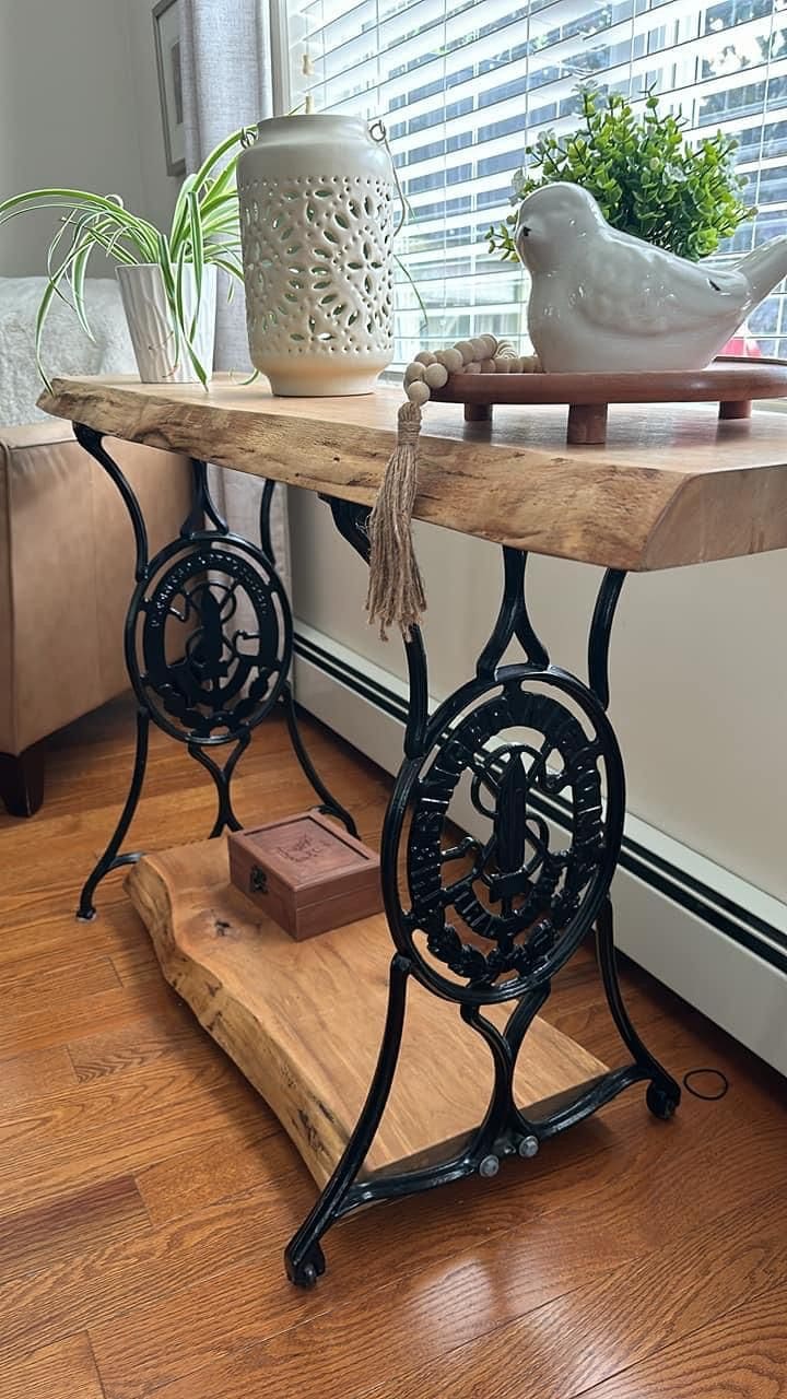 Rustic Charm Console Table Design