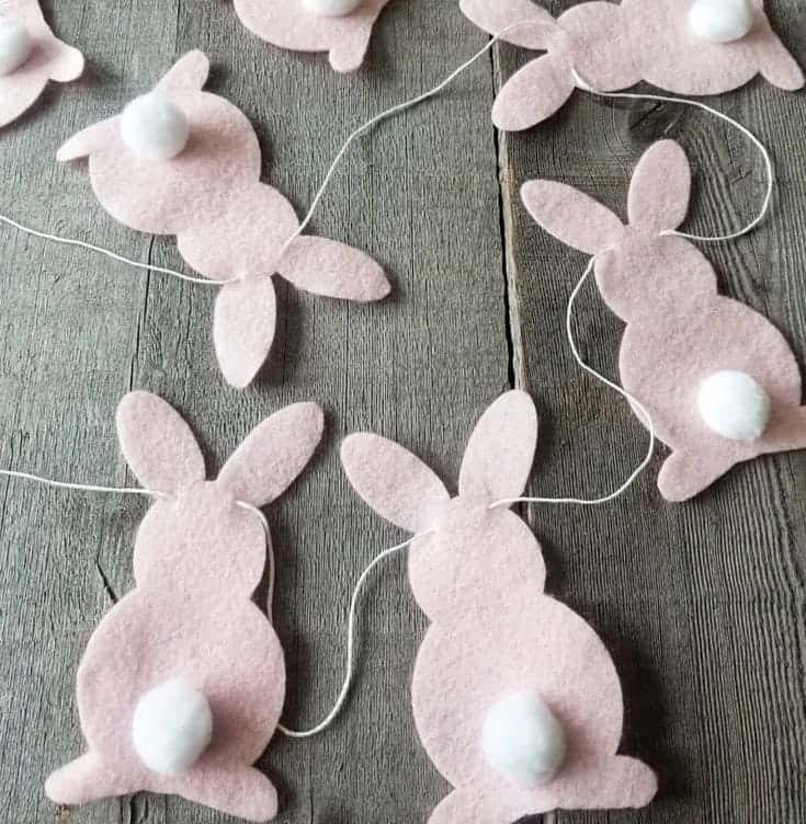 Soft and Sweet Bunny Tail Garland