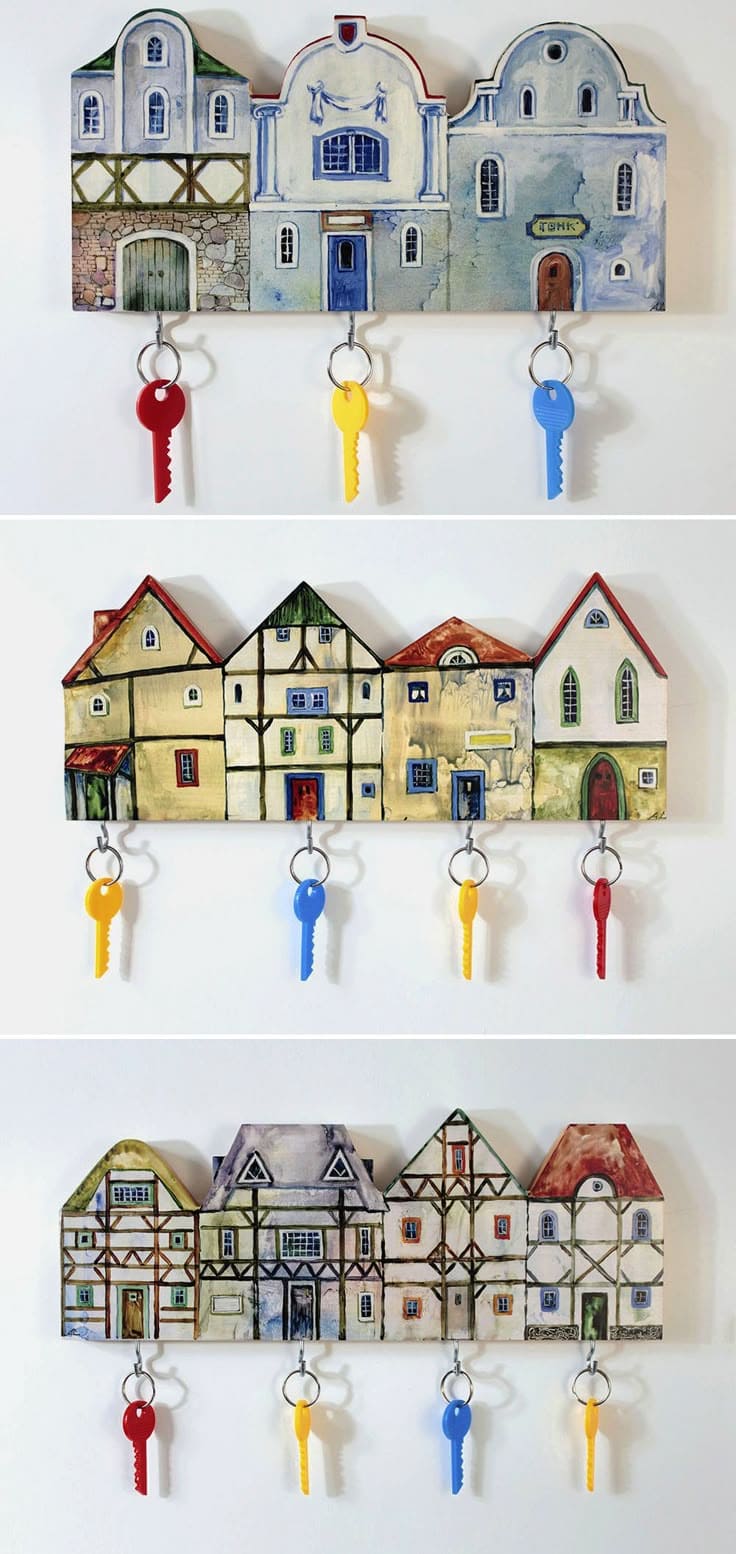 Charming Village Key Holder