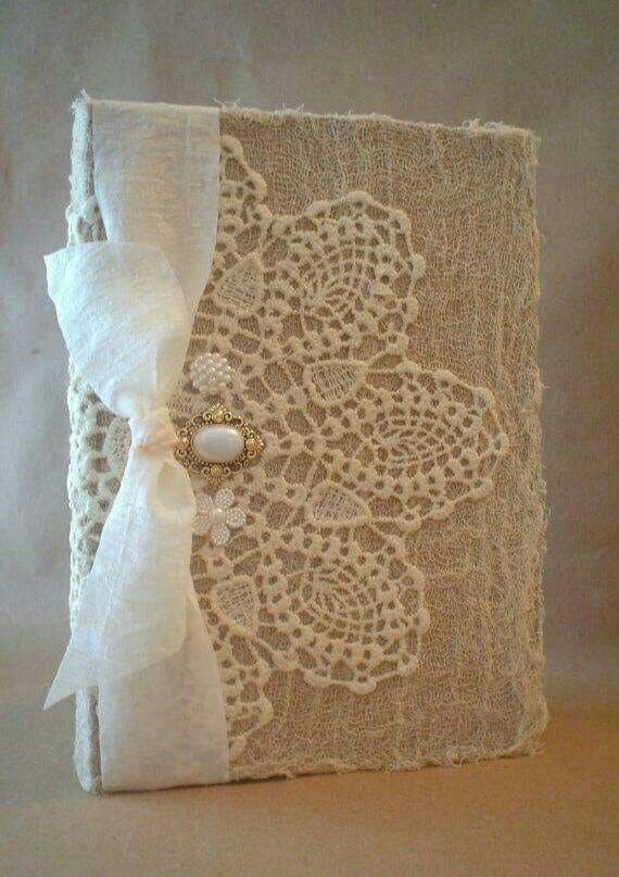 Elegant Vintage Lace Journal Cover