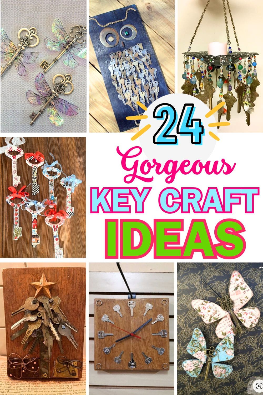 24 Beautifully Creative Ways to Upcycle Old Keys into Stunning Crafts