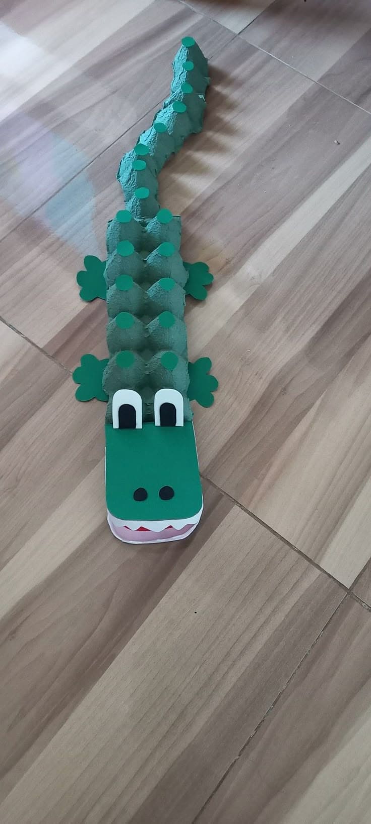 Giant Egg Carton Crocodile Craft for Kids