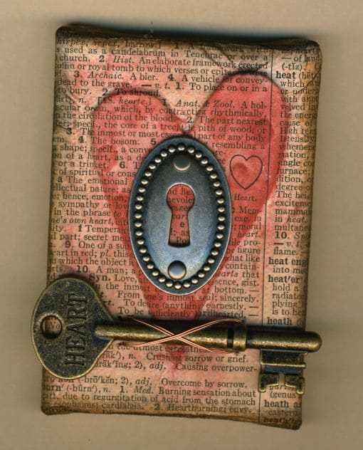 Key Collage Mixed-Media DIY Art