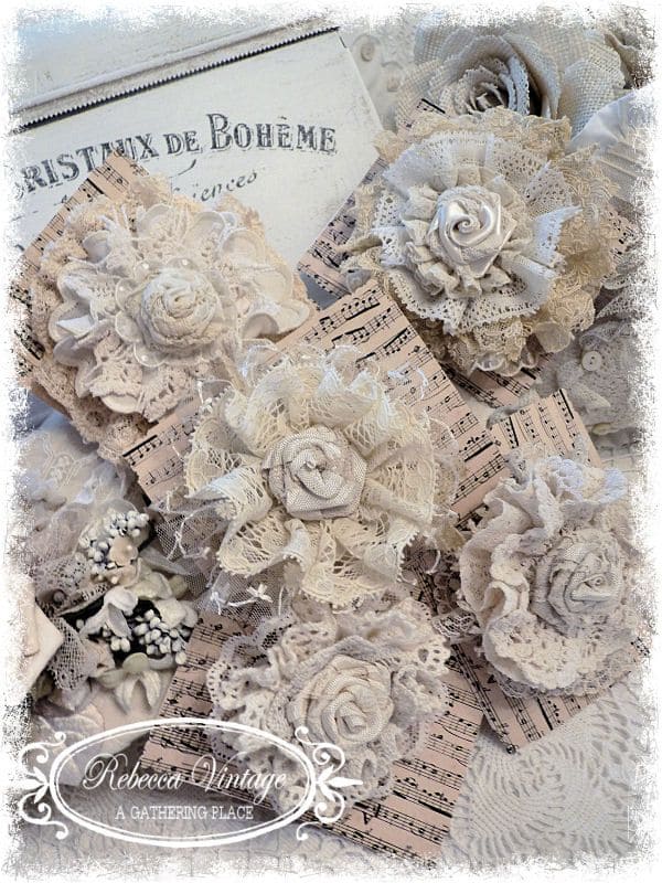 Lace Rosette Embellishments