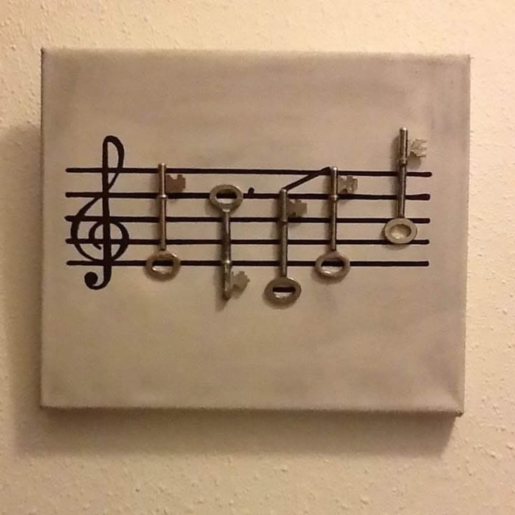 Musical Key Wall Art Masterpiece