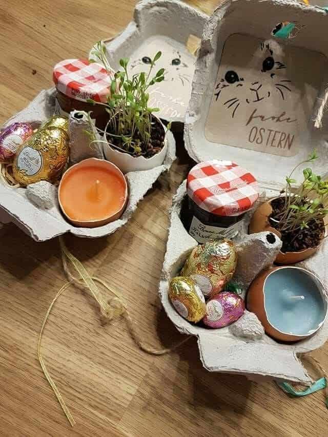 Rustic Easter Egg Carton Gift Boxes