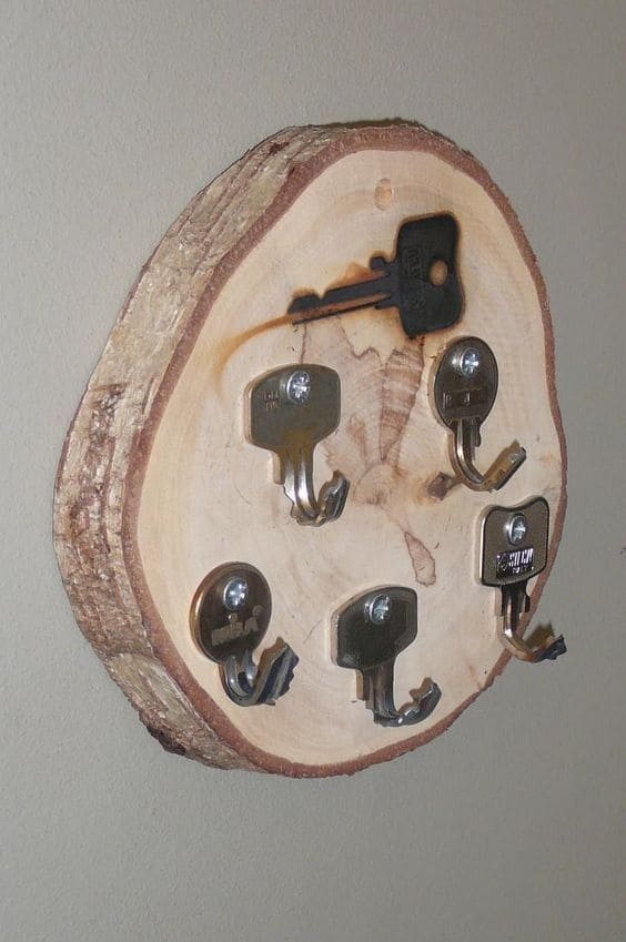 Rustic Key Hook Organizer