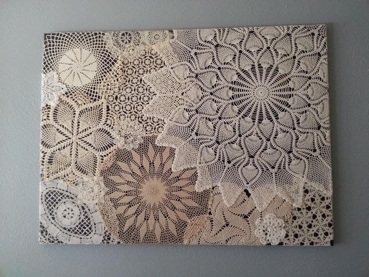 Vintage Lace Doily Wall Art