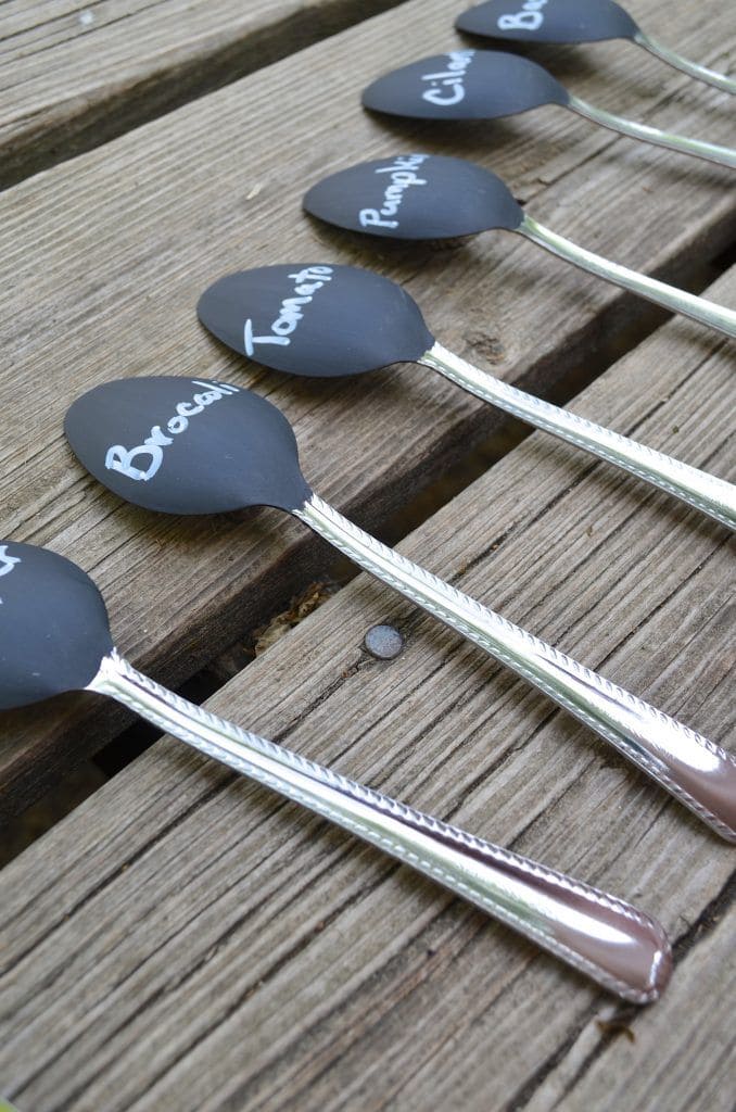 Charming Chalkboard Spoon Plant Markers