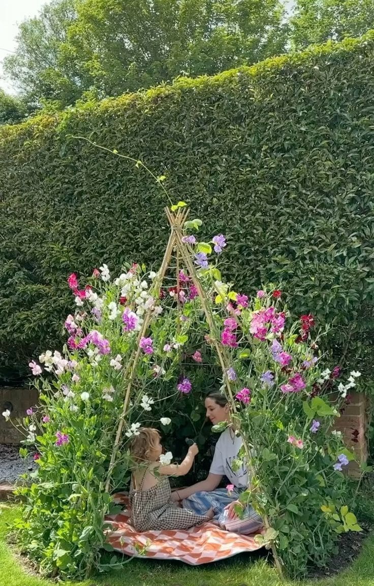 Enchanting Floral Teepee for Cozy Retreats