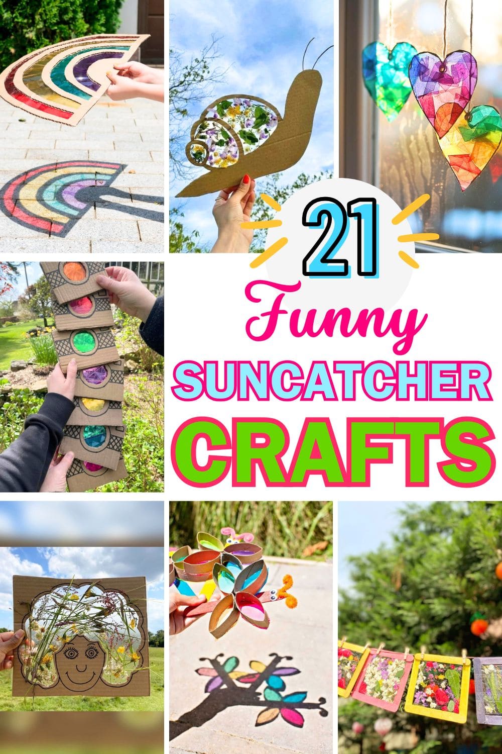 20+ Fun Suncatcher Crafts Kids Will Love Creating and Playing With