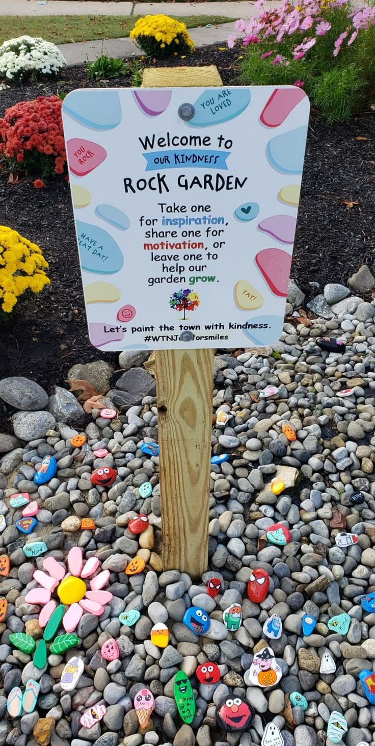 Heartwarming Kindness Rock Garden Sign