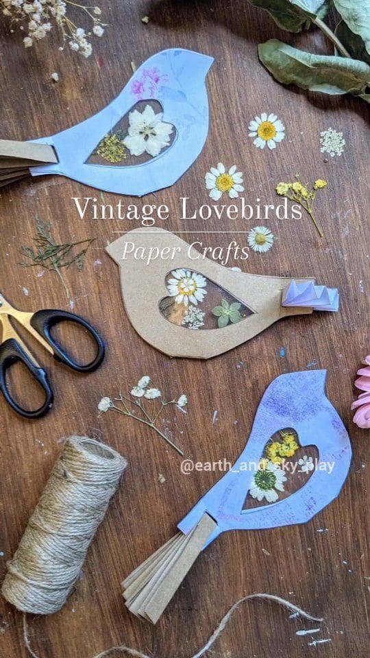 Whimsical Lovebird Suncatchers