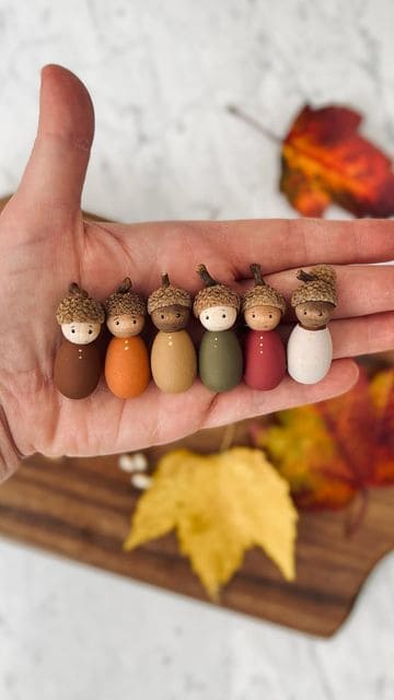 Acorn Cap Peg Dolls