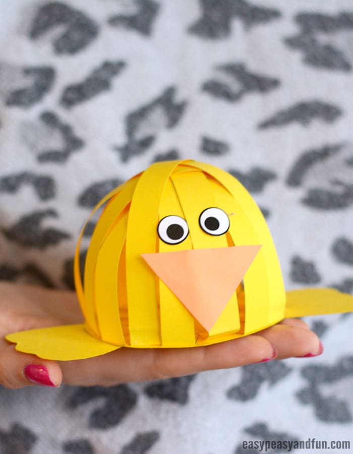 Adorable Paper Strip Chick Craft