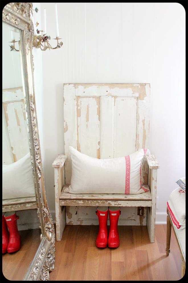 Antique Door Bench