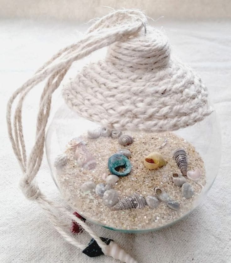 Beach Memory Globe Ornament