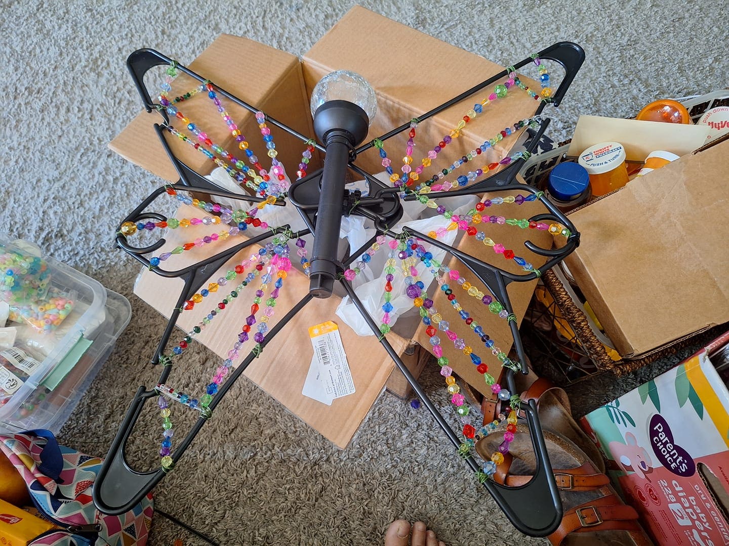Beaded Dragonfly Solar Light