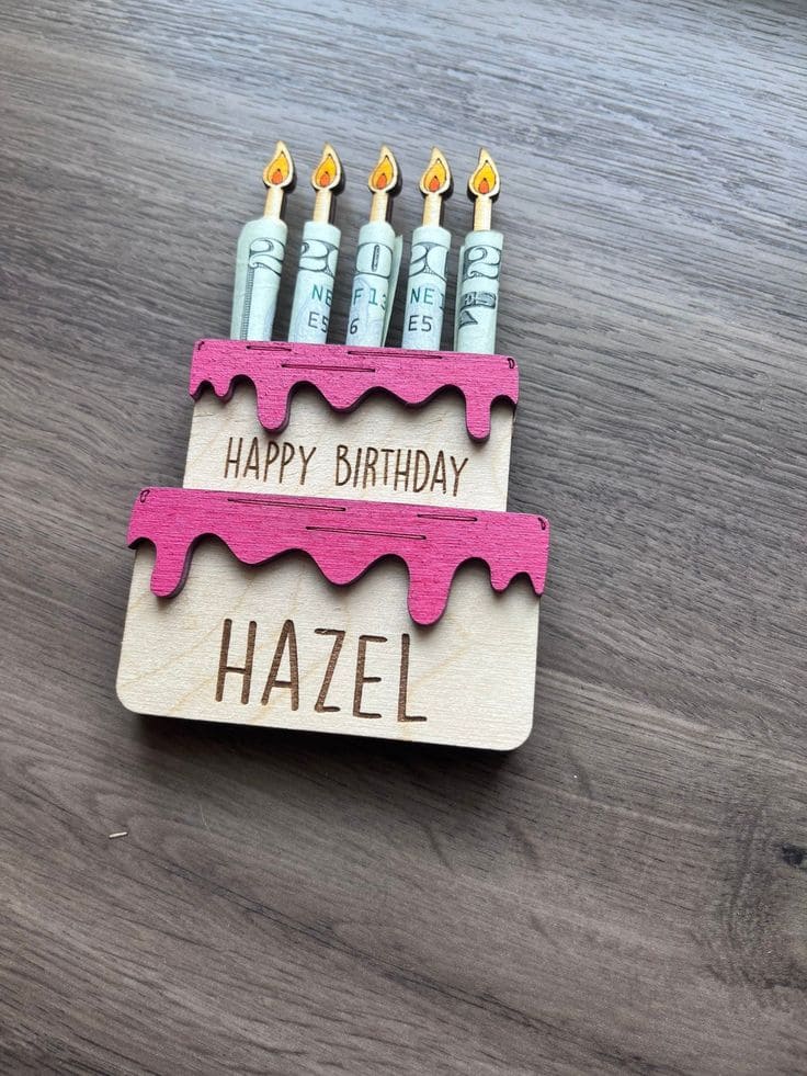 Birthday Money Cake for Hazel