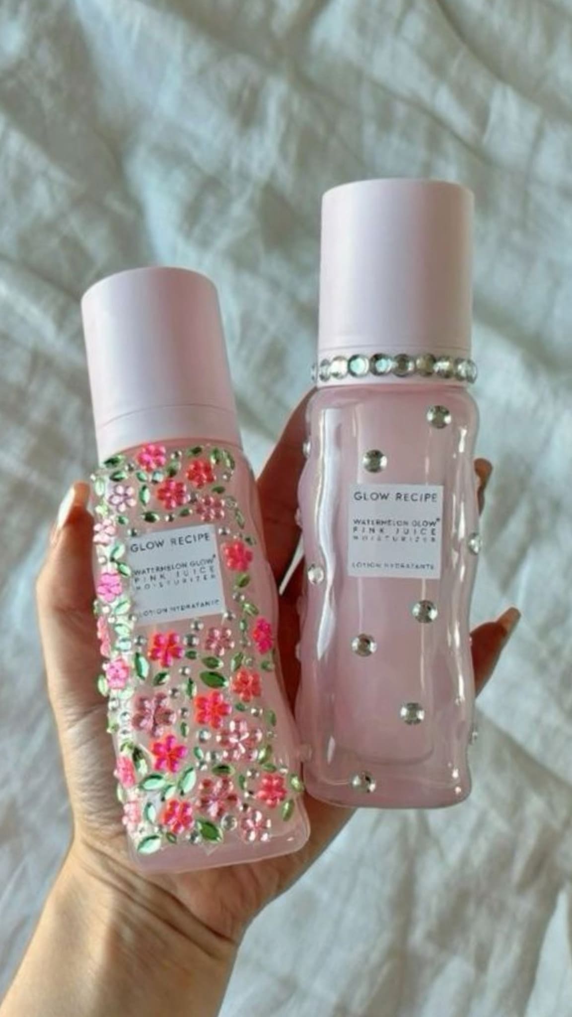 Blooming Bottle Rhinestone DIY