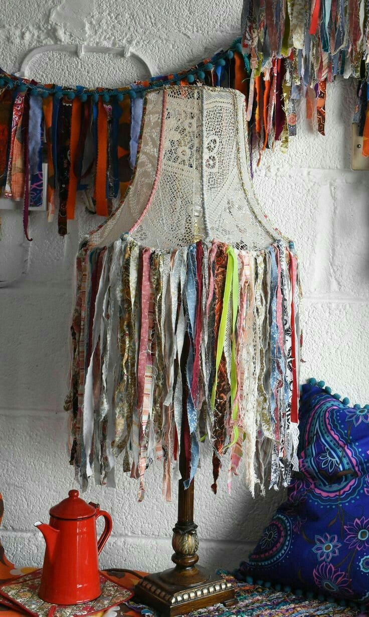 Bohemian Fringe Lampshade