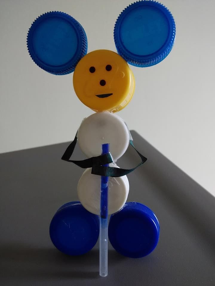 Bottle Cap Buddy Figurine