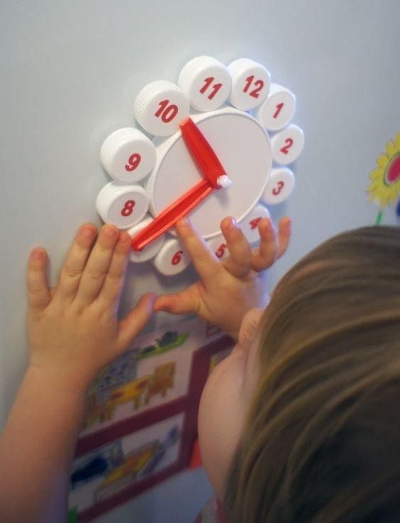 Bottle Cap Learning Clock
