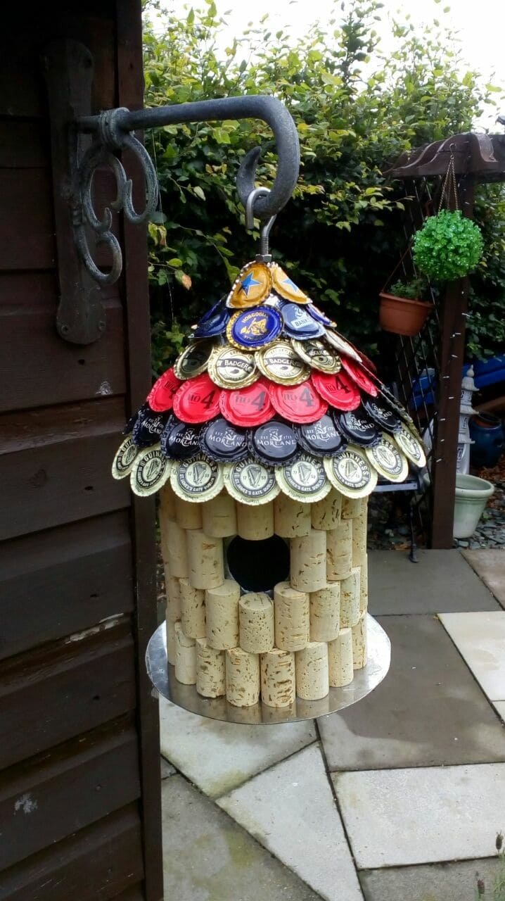 Bottle Cap and Cork Birdhouse