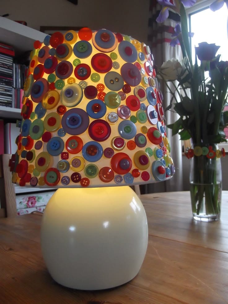 Button Burst Lampshade