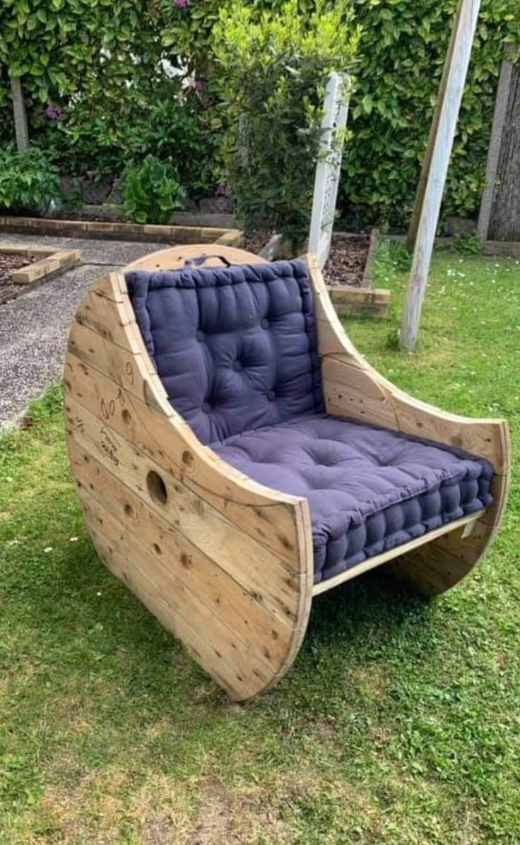 Cable Spool Garden Chair