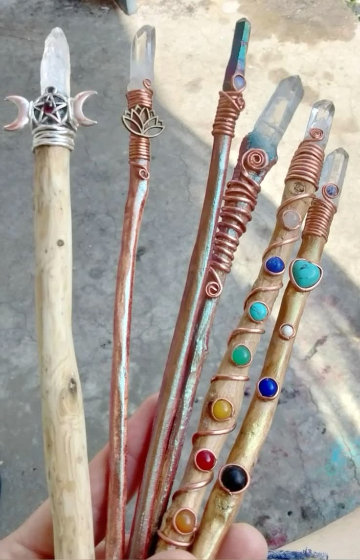 Chakra Crystal Healing Wands